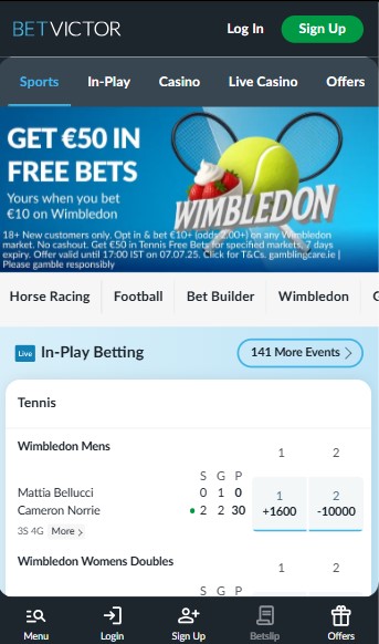 Betvictor Ireland Homepage