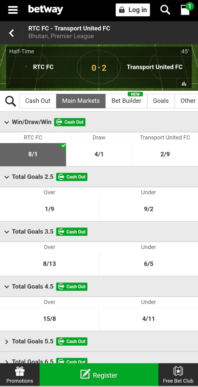 Live Betting Betway Ireland