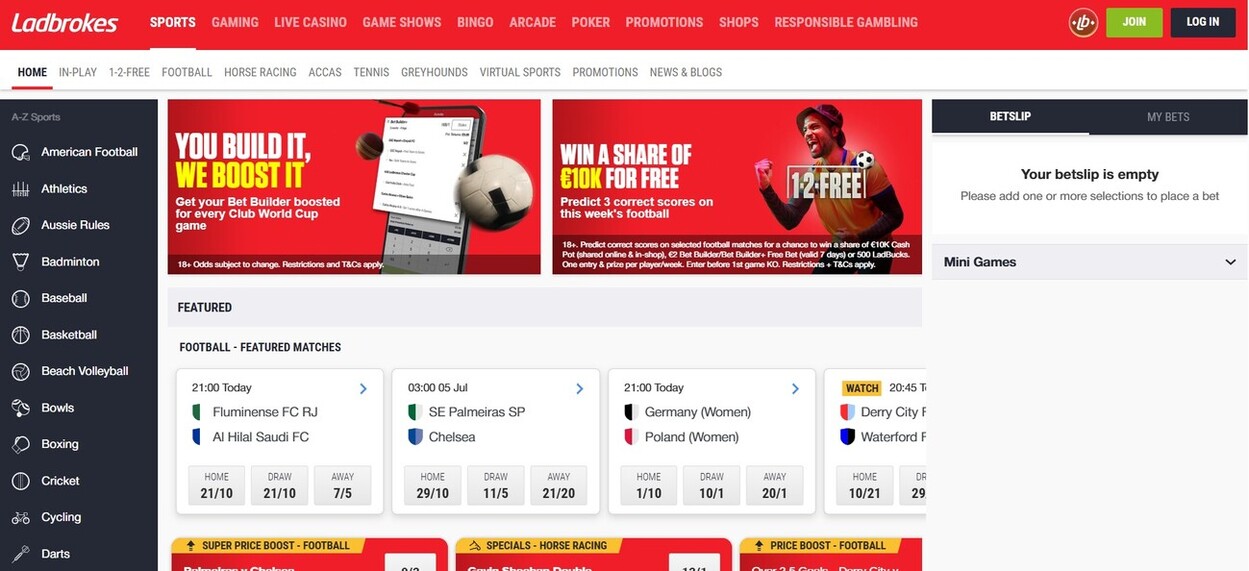 Ladbrokes Homepage Ireland