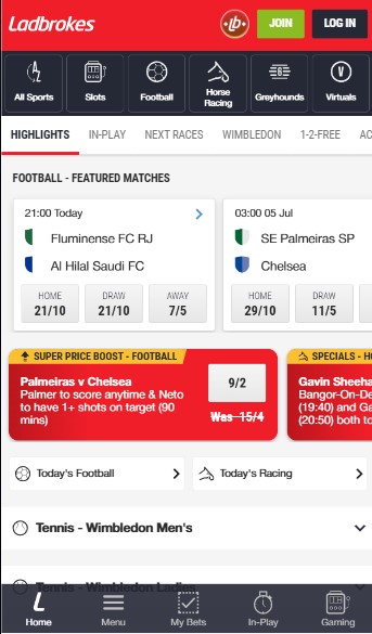 Ladbrokes Ireland Homepage
