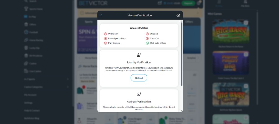 Betvictor Registration Step5 ireland