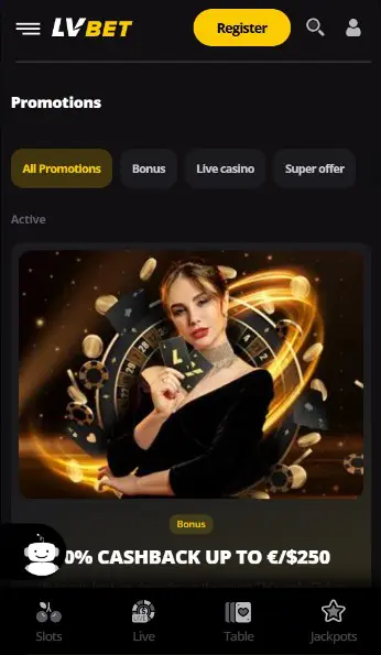 Lvbet bonus