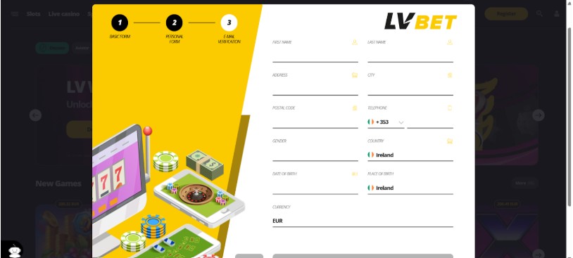 Lvbet Registration Step3