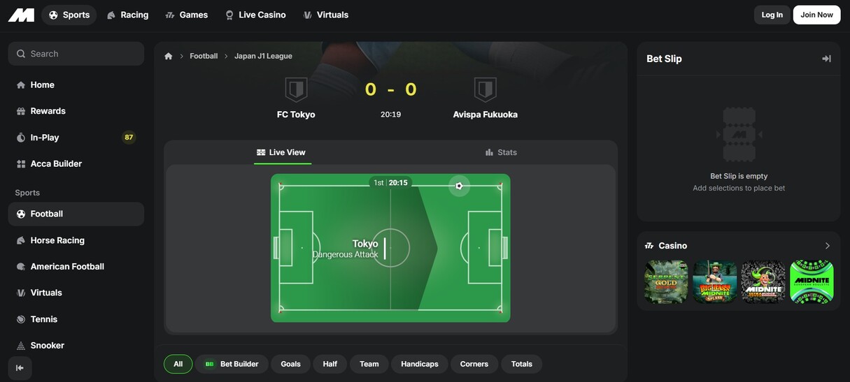 Midnite Live Betting Ireland