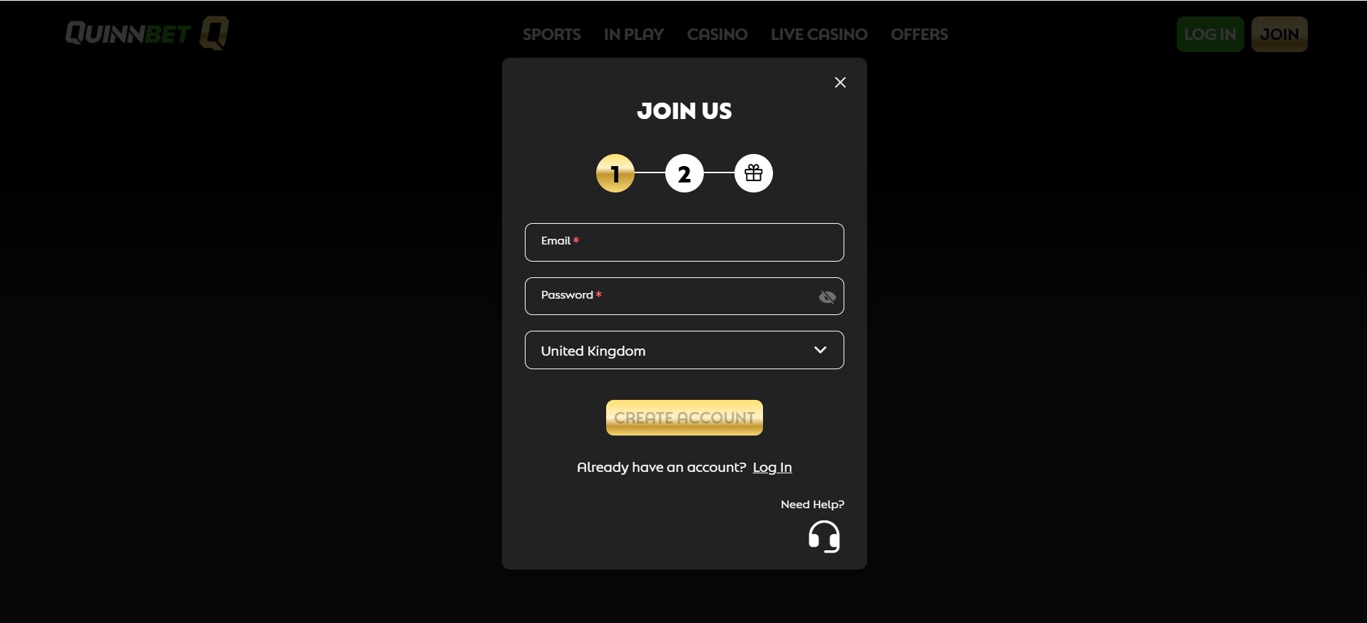 quinnbet registration ireland