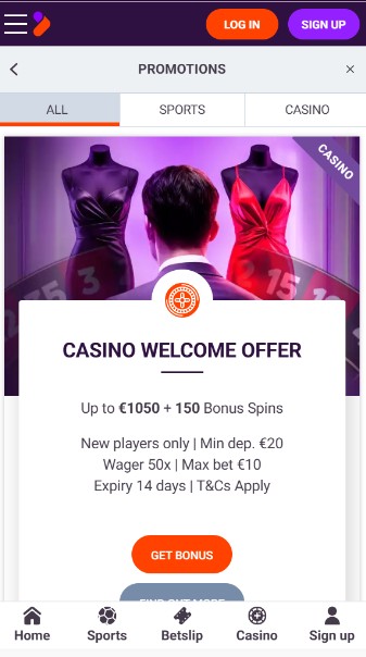 Tonybet Promotions Ireland