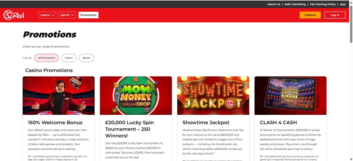 32red Sports Ireland Promotions