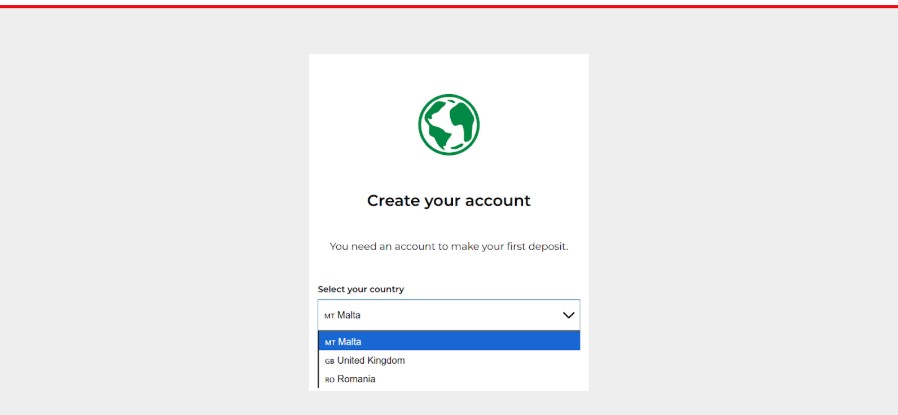 32Red Sports Ireland Registration Step2