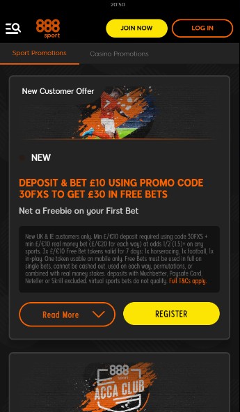 888sport Sportsbetting Ireland Promotions