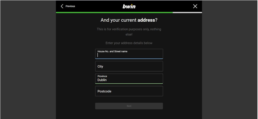 Bwin Registration Ireland Step4