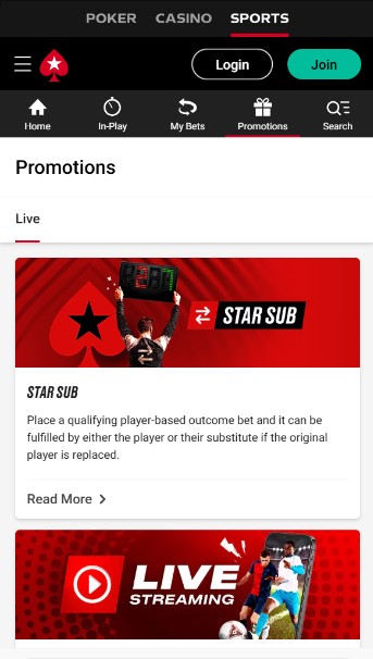Promotions Pokerstars Ireland Sports