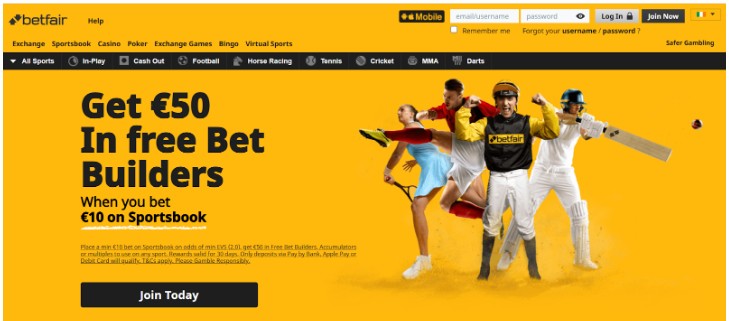 Betfail Ireland Registration Step1