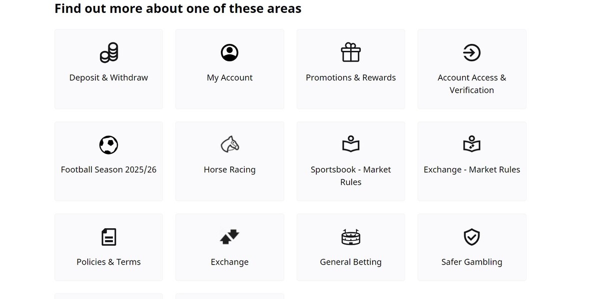 Betfair Ireland Help pc