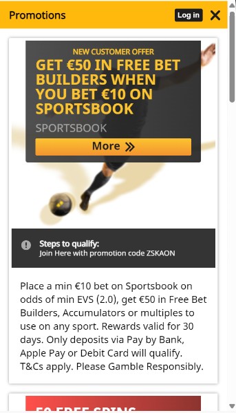 Betfair Ireland Promotions