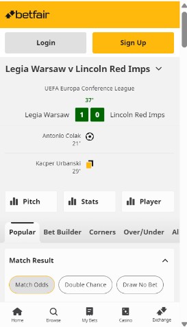 Betfair Ireland Sports betting live