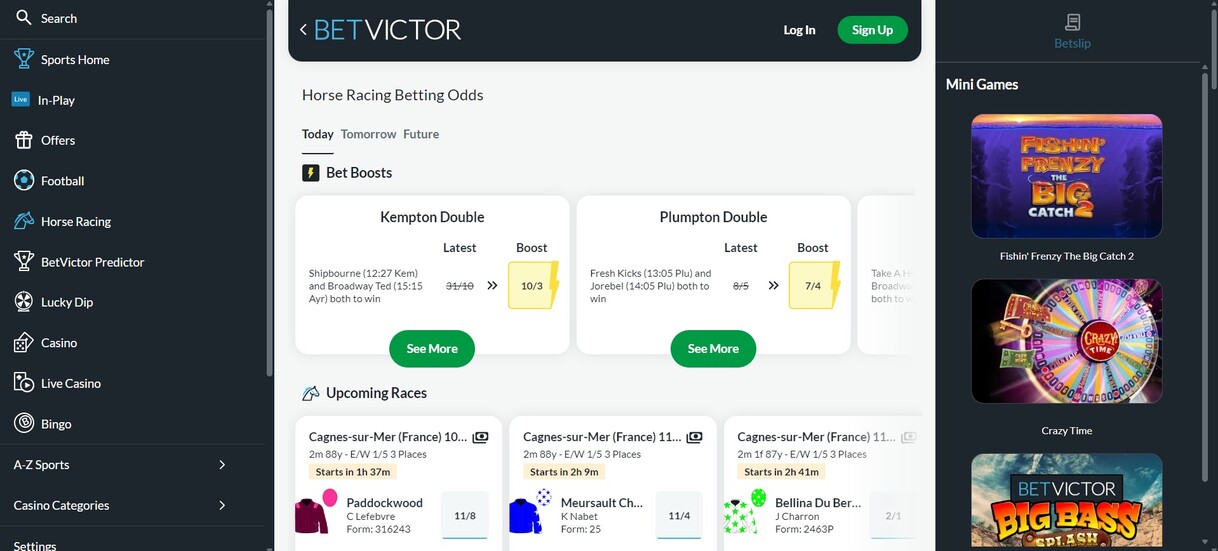 Betvictor Ireland Betting Horse Racing pc