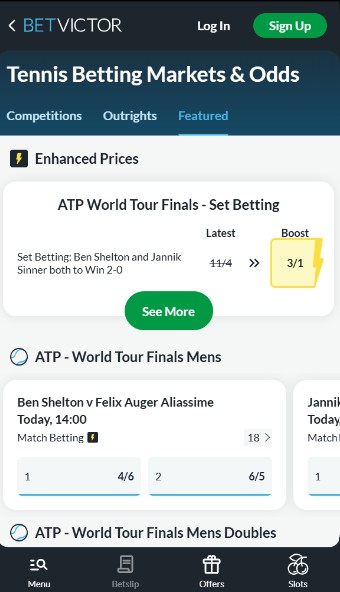 Betvictor Ireland Tennis