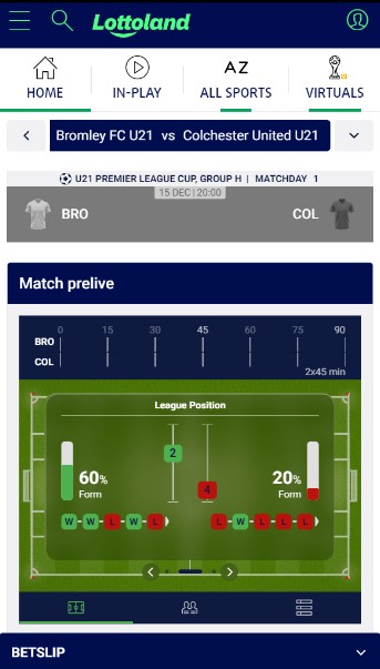Lottoland Sportsbook Ireland Live Betting
