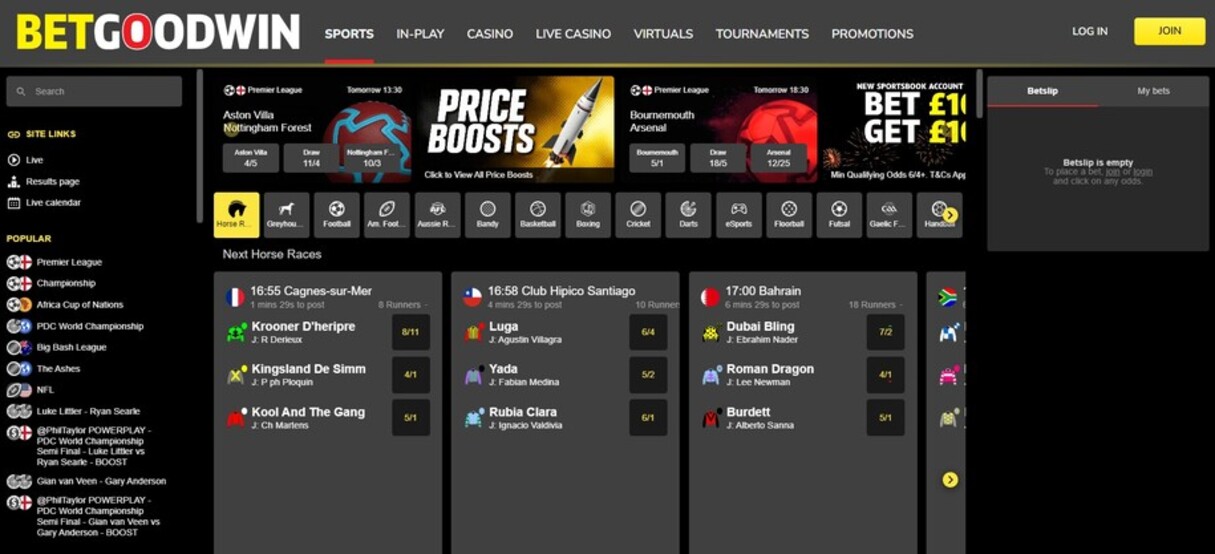 Betgoodwin Ireland Homepage Sports pc