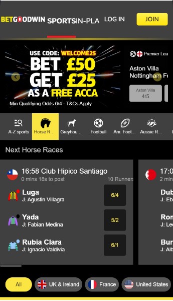 Betgoodwin Ireland Homepage Sports