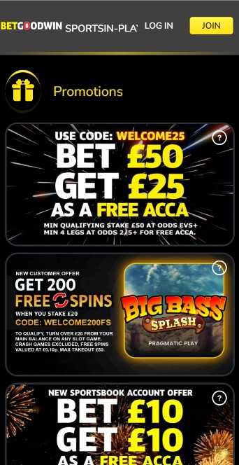 Betgoodwin Ireland Promotions Sports