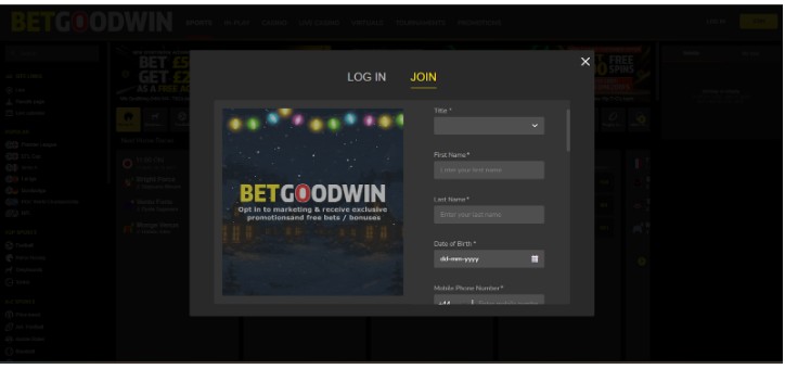 Betgoodwin Ireland Registration Step2