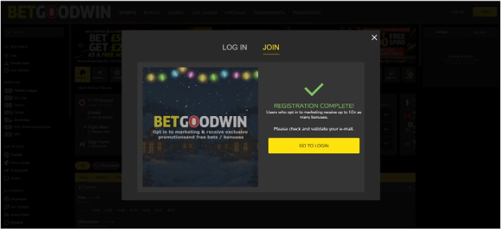 Betgoodwin Ireland Registration Step3