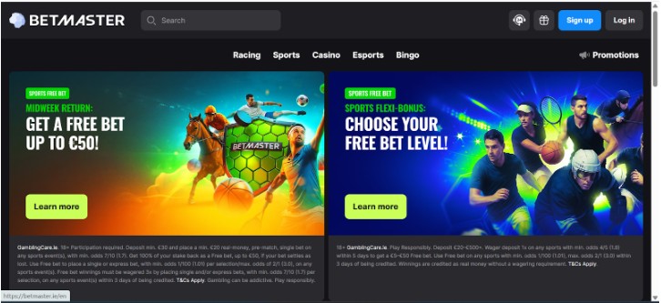 Betmaster Ireland Registration Step1