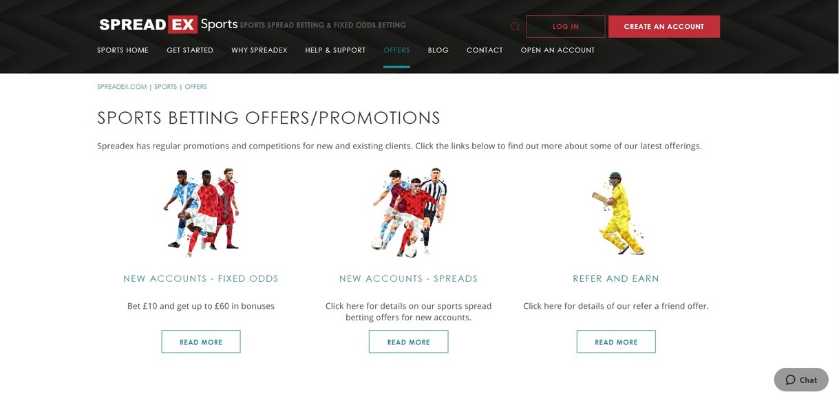 SpreadEx Ireland Sportsbook Promotions pc