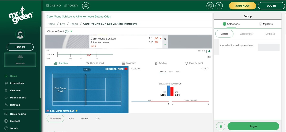 Mr green Sports Live Betting Ireland pc