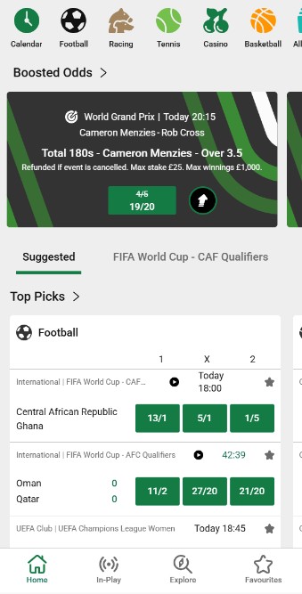 Unibet Homepage Ireland Sports