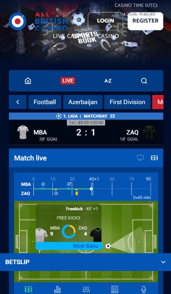 Allbritish sportsbook Live betting Ireland