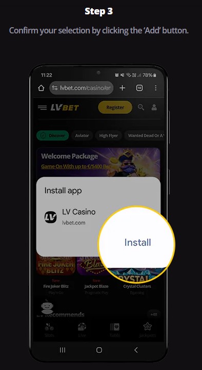 Step3 android LVBet