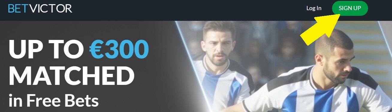 Betvictor icon sing up Ireland