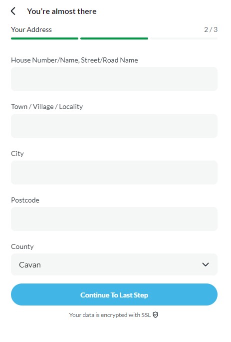 BEtvictor Ireland Login Step2