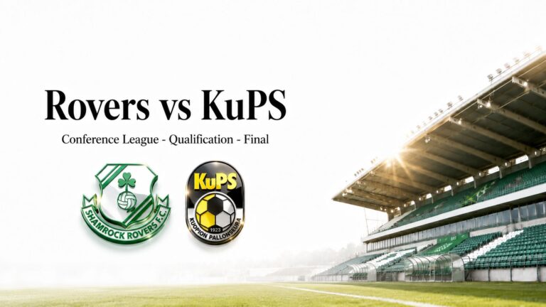 Shamrock Rovers vs KuPS stadium field