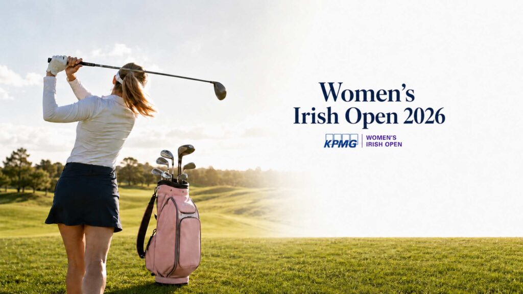 Female golfer at the Women’s Irish Open.