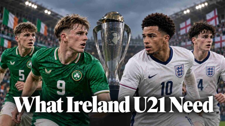 Ireland and England U21 EURO 2027 play-off qualification